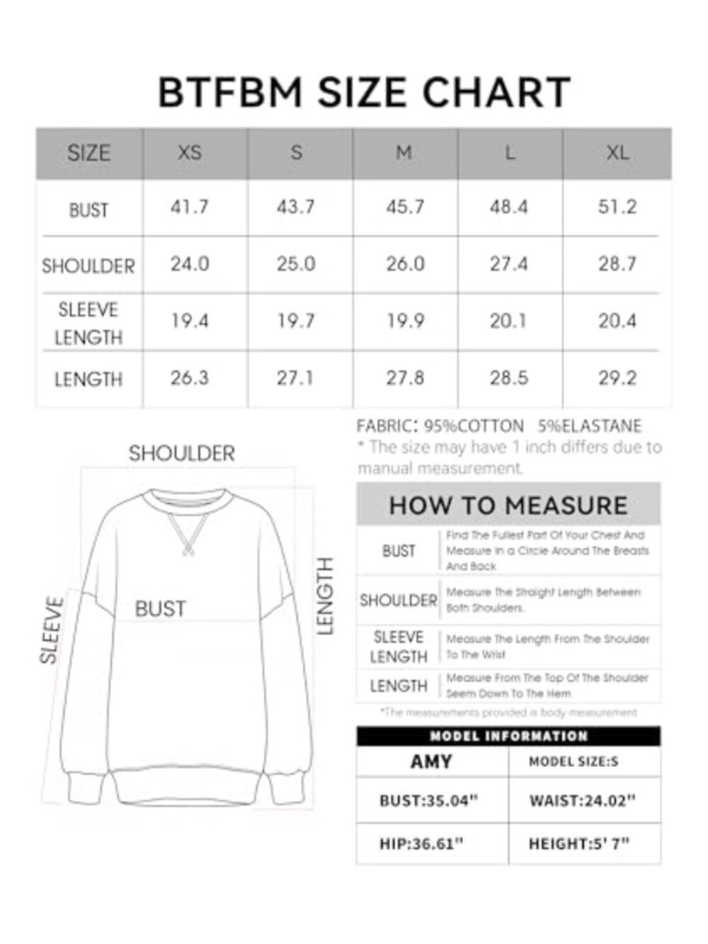 Oversized Striped Crewneck Sweatshirt Long Sleeve Loose Fit Casual Pullover - Picture 4 of 6